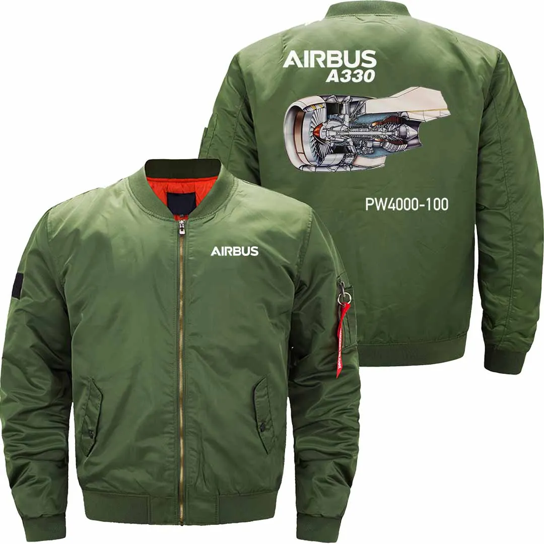 AIRBUS A330 PW4000  BOMBER FLIGHT AVIATOR JACKET