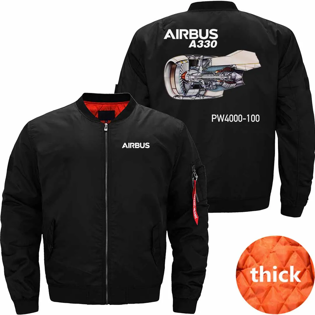 AIRBUS A330 PW4000  BOMBER FLIGHT AVIATOR JACKET