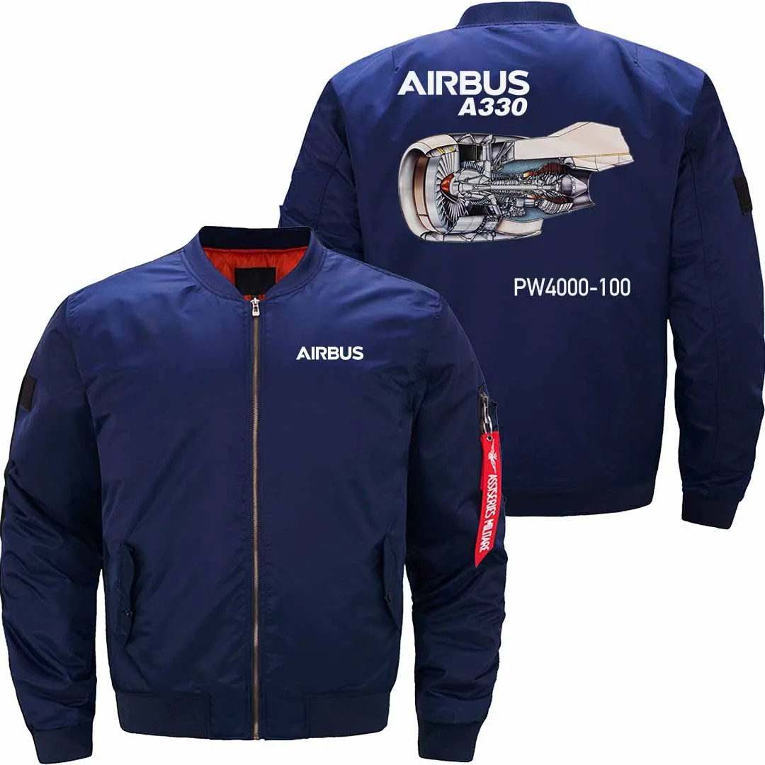 AIRBUS A330 PW4000  BOMBER FLIGHT AVIATOR JACKET
