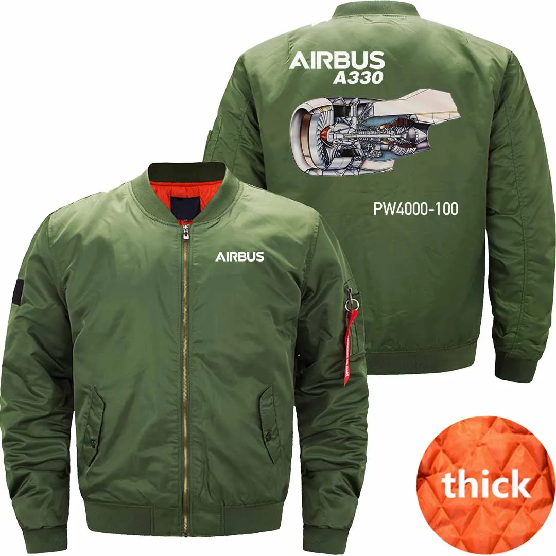 AIRBUS A330 PW4000  BOMBER FLIGHT AVIATOR JACKET