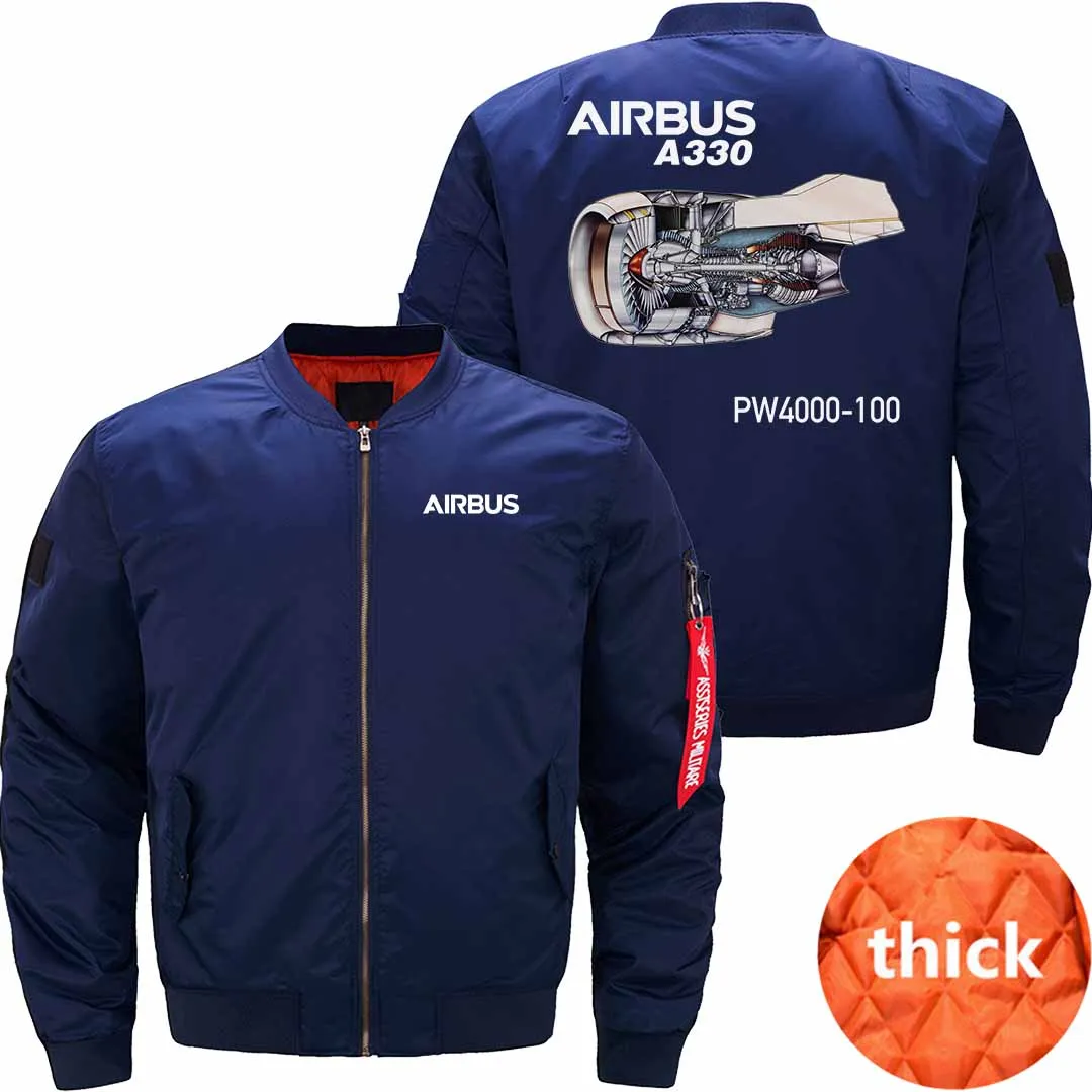 AIRBUS A330 PW4000  BOMBER FLIGHT AVIATOR JACKET