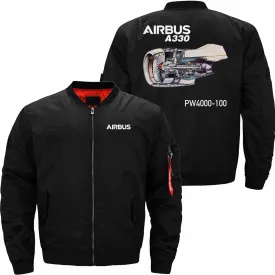 AIRBUS A330 PW4000  BOMBER FLIGHT AVIATOR JACKET
