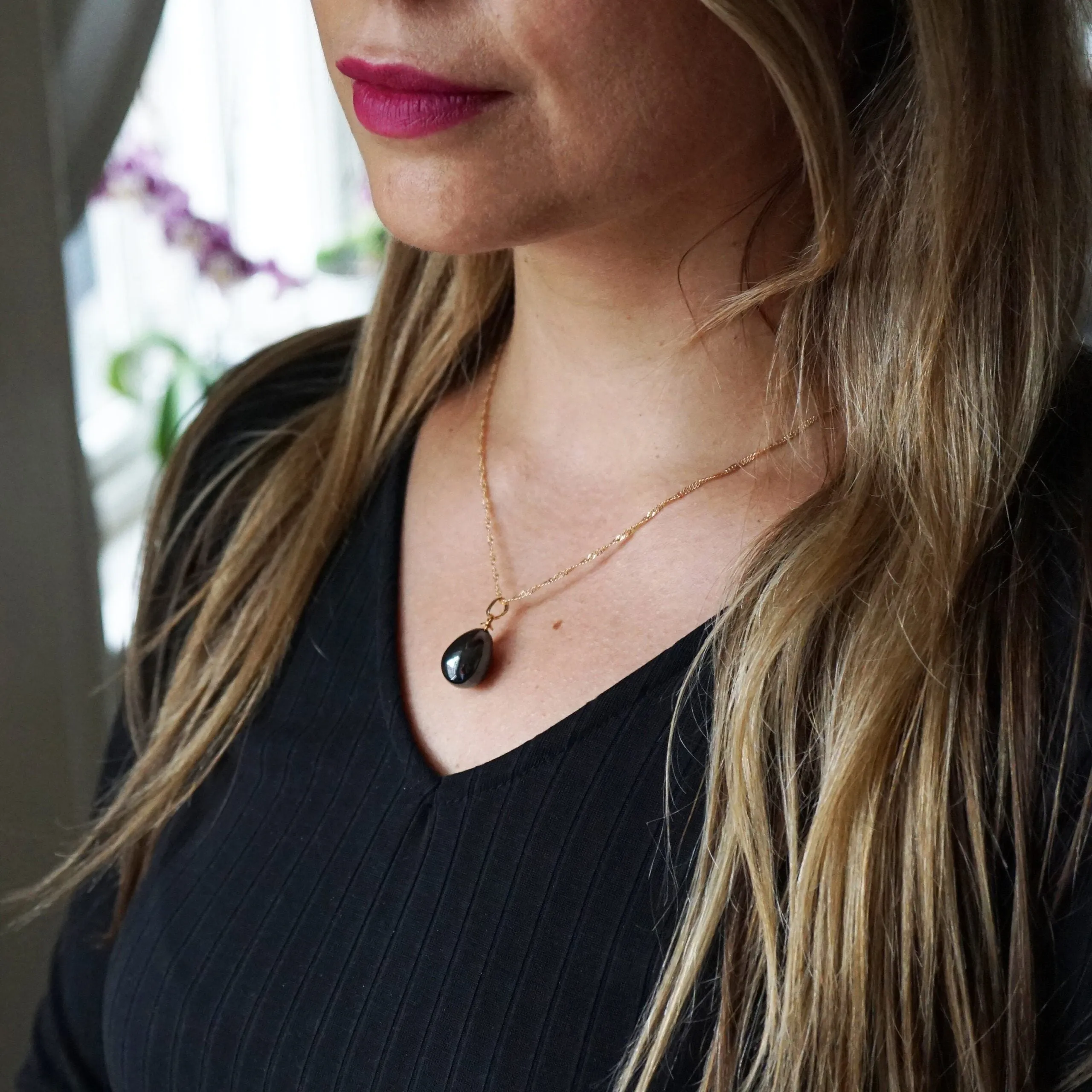 Alina X - Rose Gold Pearl Necklace