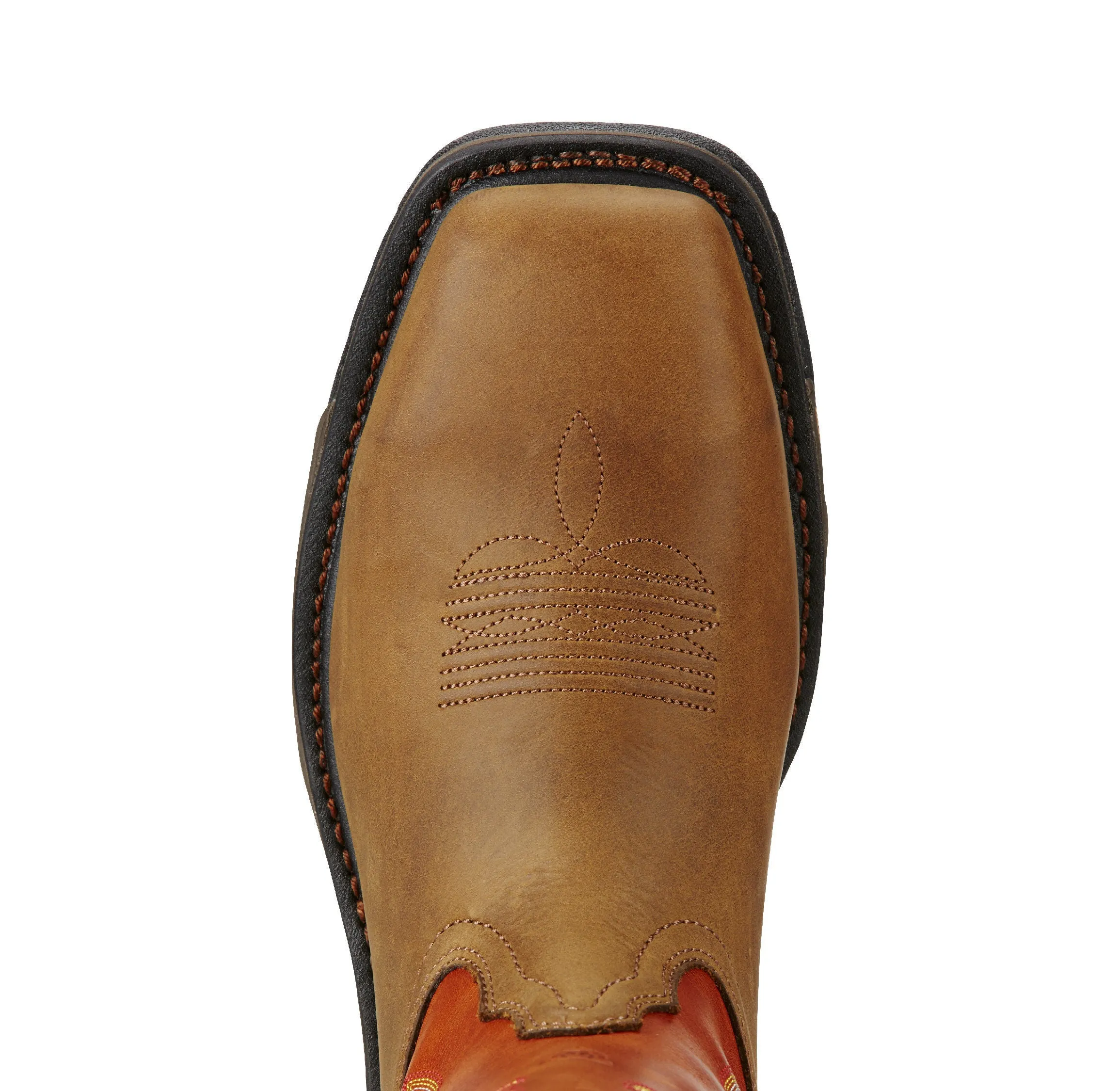 Ariat Mens Workhog Wide Square Toe Csa Composite Toe Work Boot Dark Earth