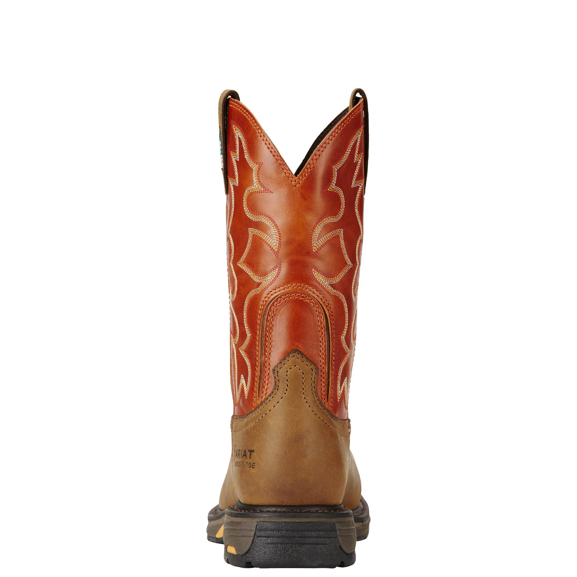 Ariat Mens Workhog Wide Square Toe Csa Composite Toe Work Boot Dark Earth