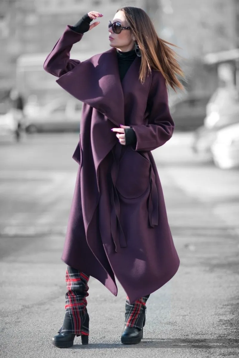 Autumn Women Purple Coat VICTORIA