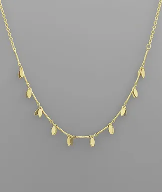 Awaited Choice Gold Charm Necklace