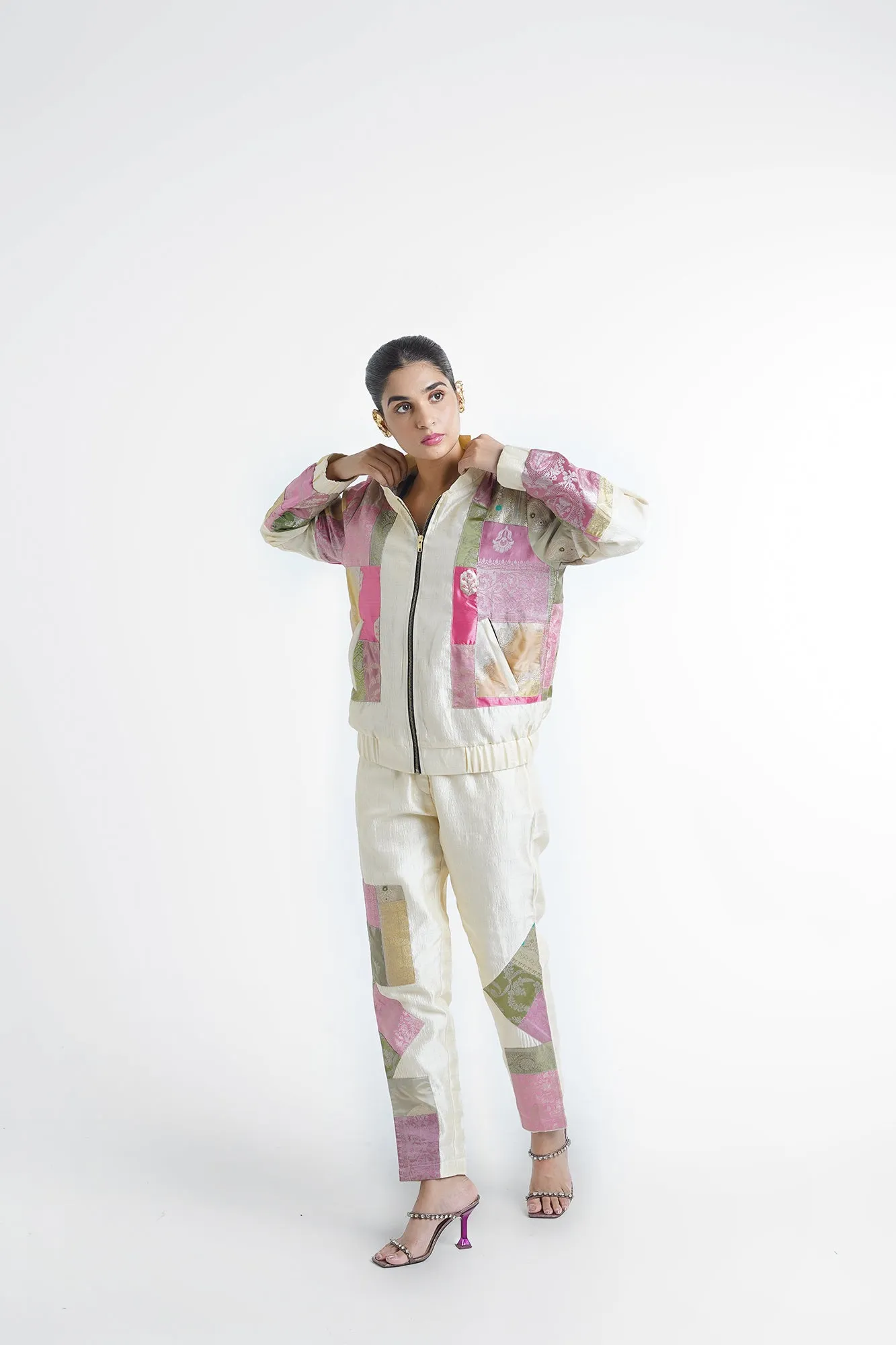 Cheri Upcycled Silk Unisex Bomber Jacket