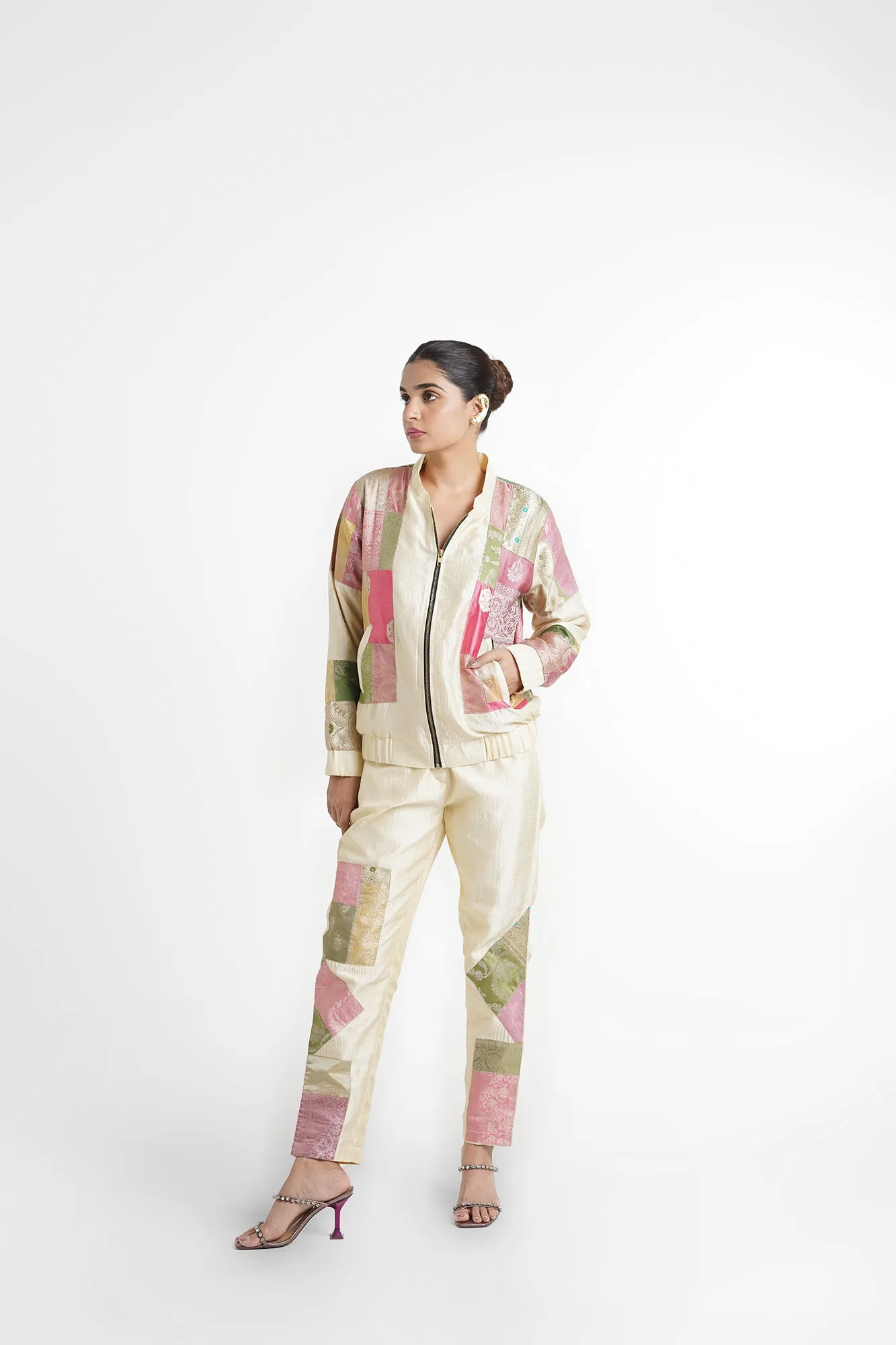 Cheri Upcycled Silk Unisex Bomber Jacket