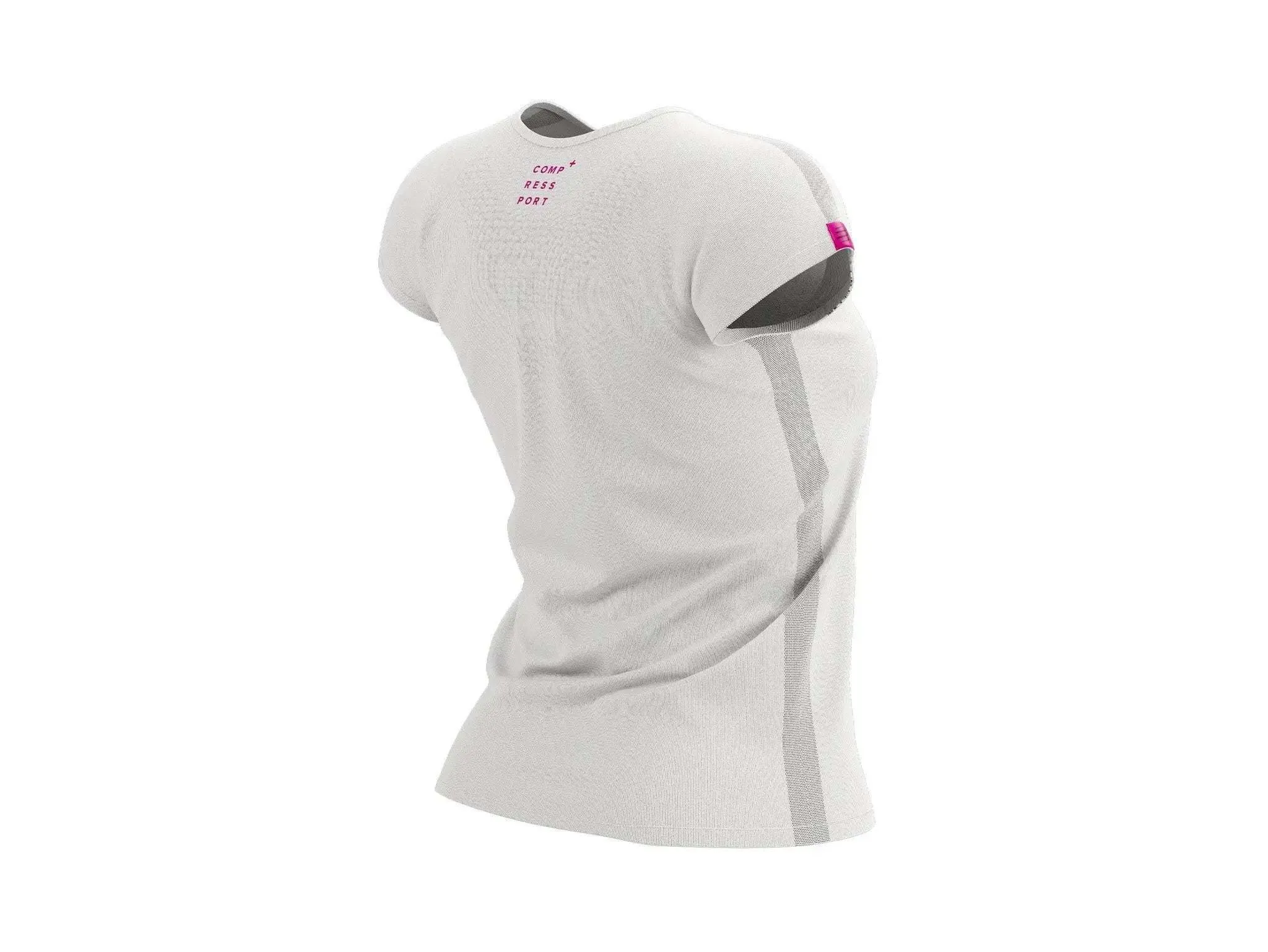 Compressport | Training SS T-shirt | White / Pink | Dames