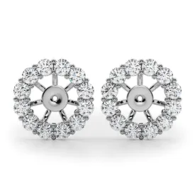 Diamond Earstud Jacket for 1.00ct Ear Stud (2.00ct Total)