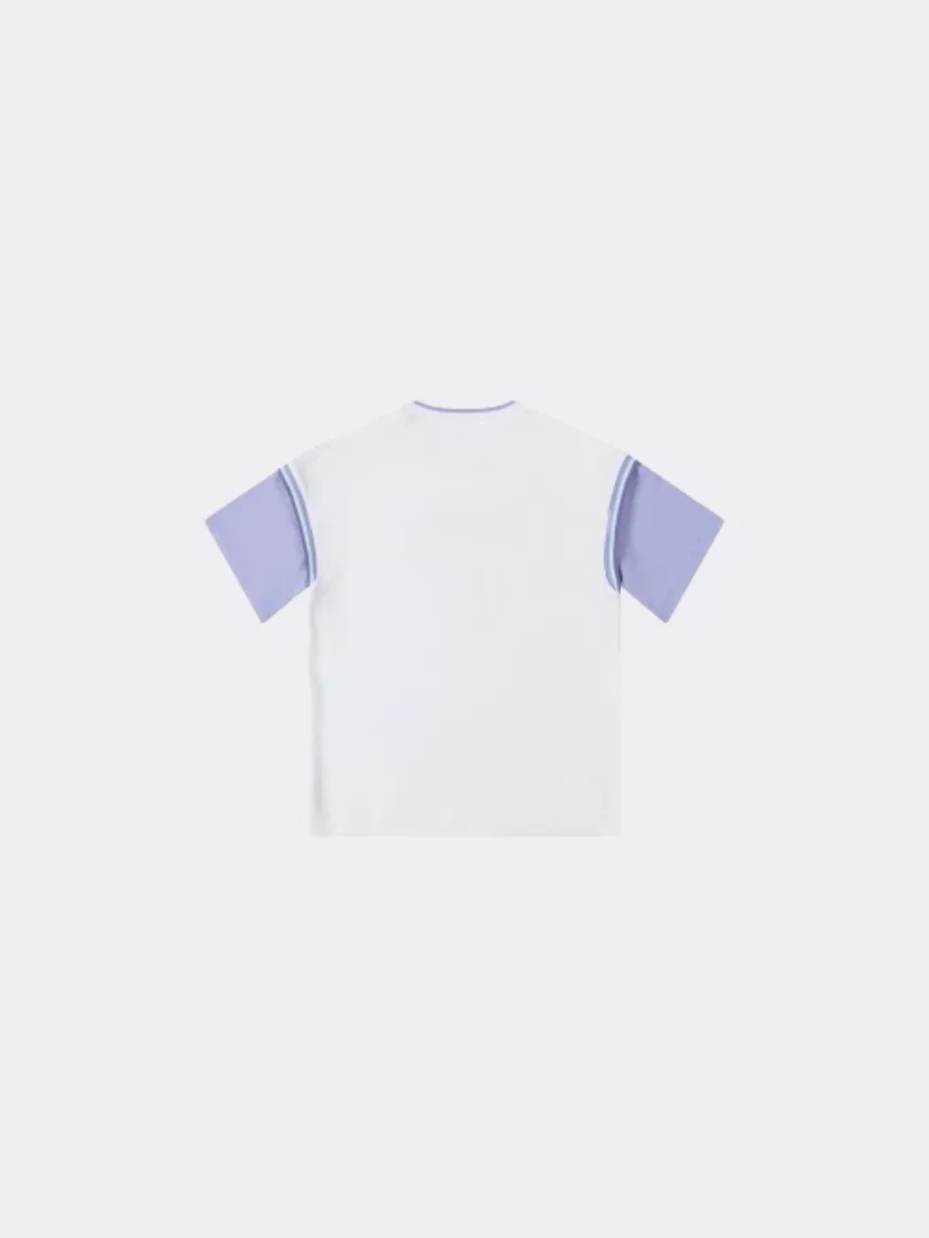 Erke Kids-Girls Training Neck T-Shirt White