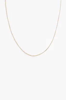 Fine Cable Chain Necklace - Gold