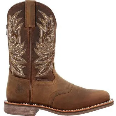 Georgia Men's Carbo Tec Elite 11" Waterproof Western Work Boot -Brown- GB00525