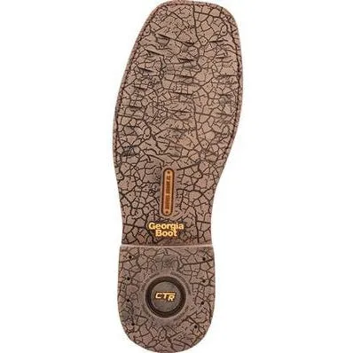 Georgia Men's Carbo Tec Elite 11" Waterproof Western Work Boot -Brown- GB00525