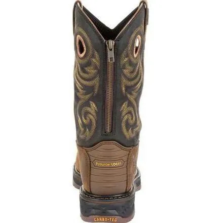 Georgia Men's Carbo-Tec LT 11" Steel Toe Waterproof Western Work Boot -Brown- GB00267