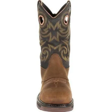 Georgia Men's Carbo-Tec LT 11" Steel Toe Waterproof Western Work Boot -Brown- GB00267