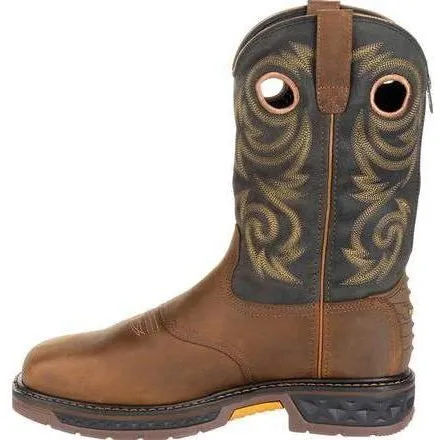Georgia Men's Carbo-Tec LT 11" Steel Toe Waterproof Western Work Boot -Brown- GB00267