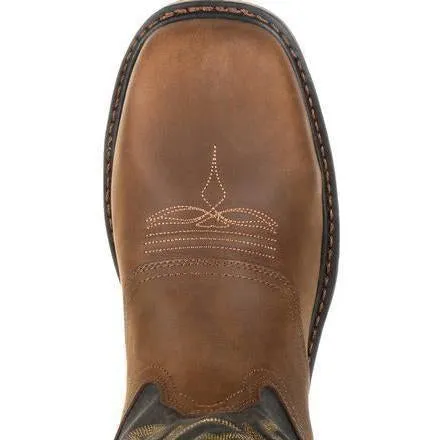 Georgia Men's Carbo-Tec LT 11" Steel Toe Waterproof Western Work Boot -Brown- GB00267