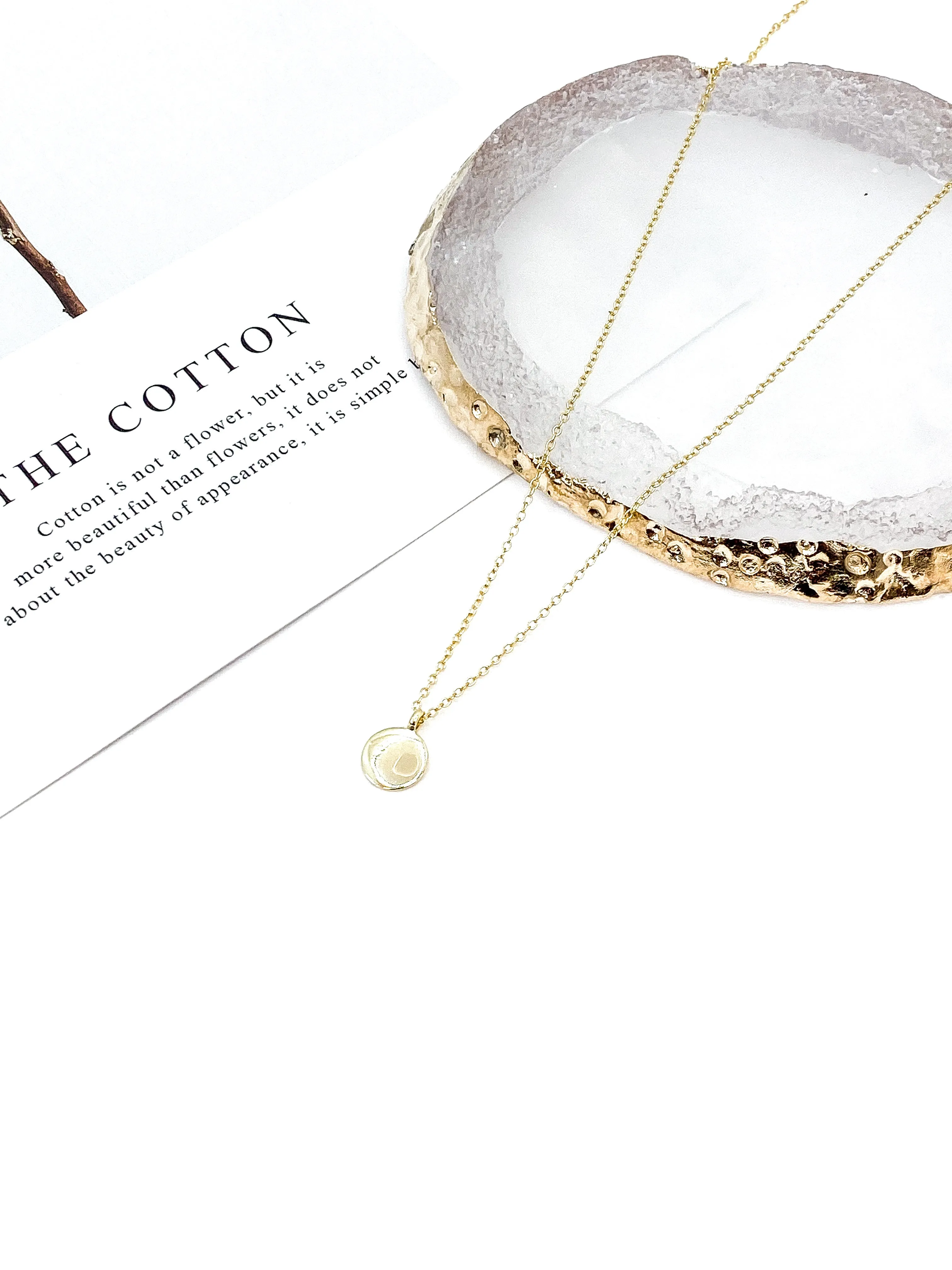 Gold Disc Necklace