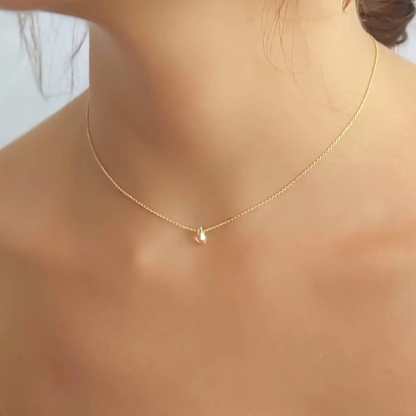 Gold Swarovski Bead Choker