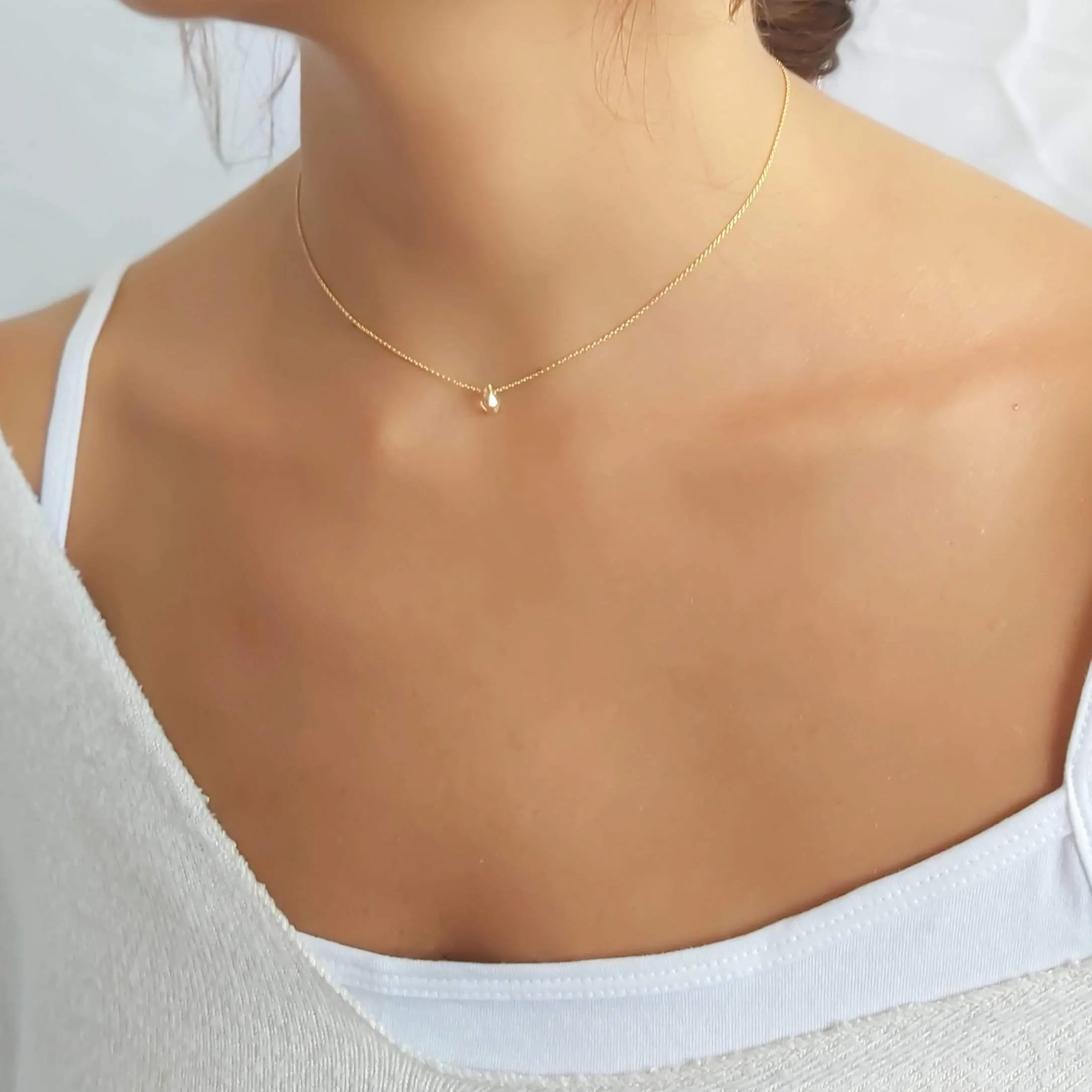 Gold Swarovski Bead Choker