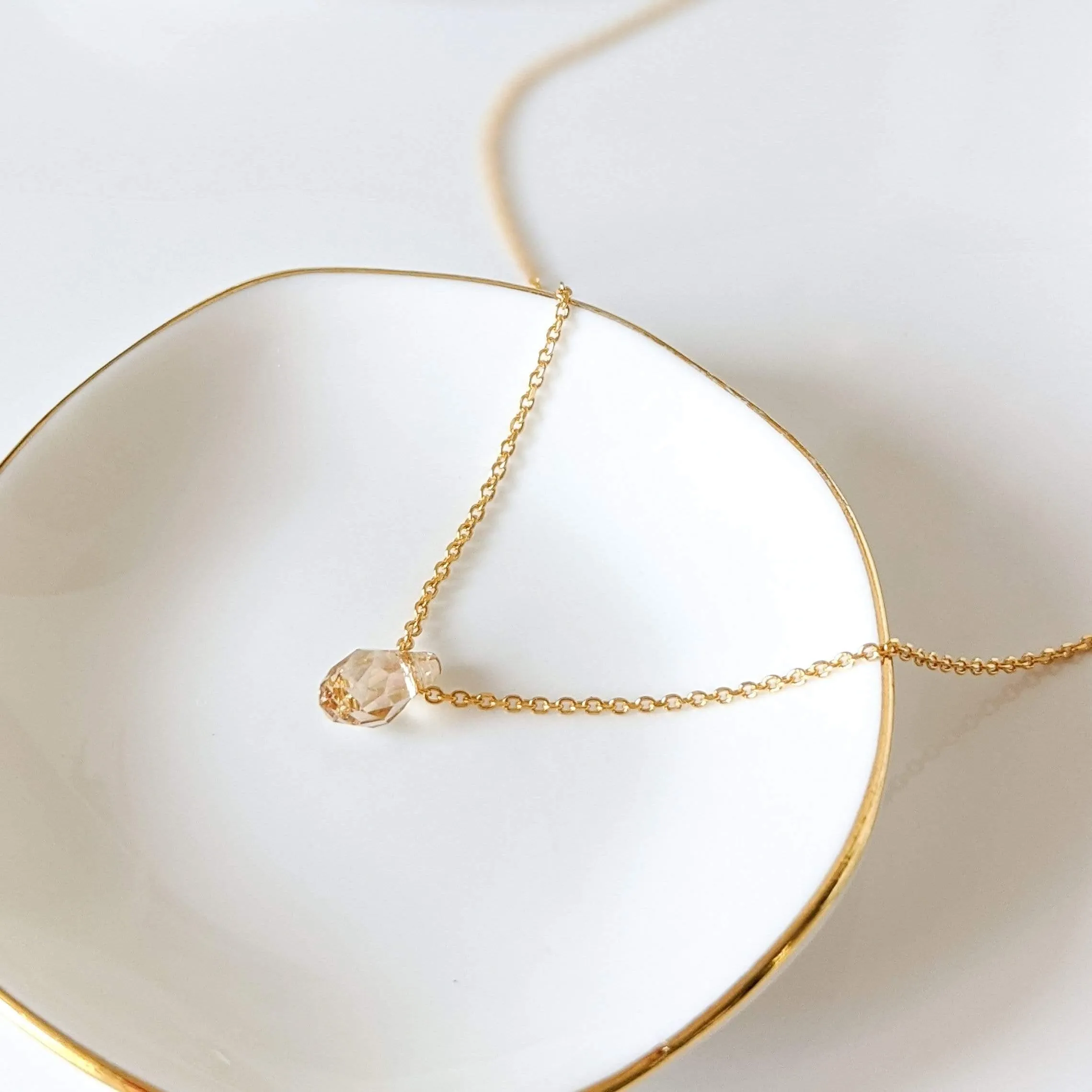 Gold Swarovski Bead Choker