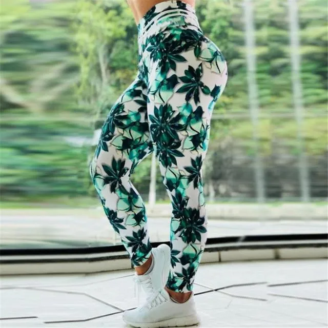 Gym Fitness Leggings seamless Running Jogging High Waist Sports Elastic Trousers