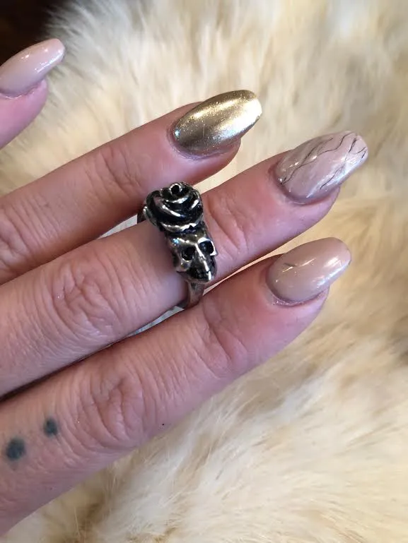 Hellhound Jewelry Rose Queen Silver Ring