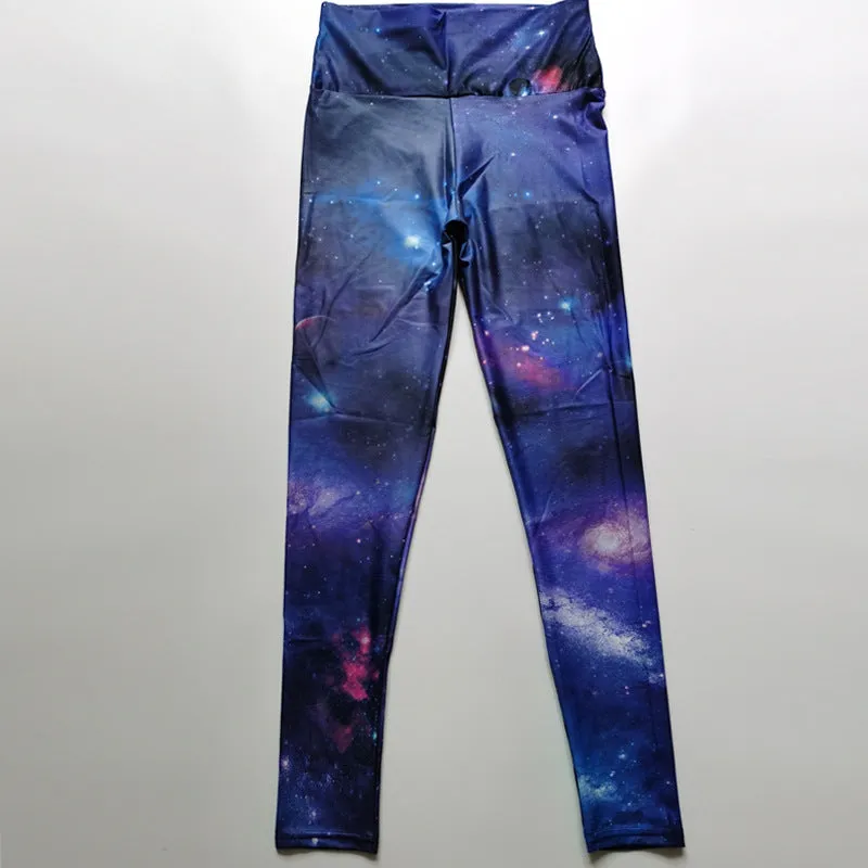 High Elastic Abstract Pattern High Waist Yoga Leggings - GlamzLife