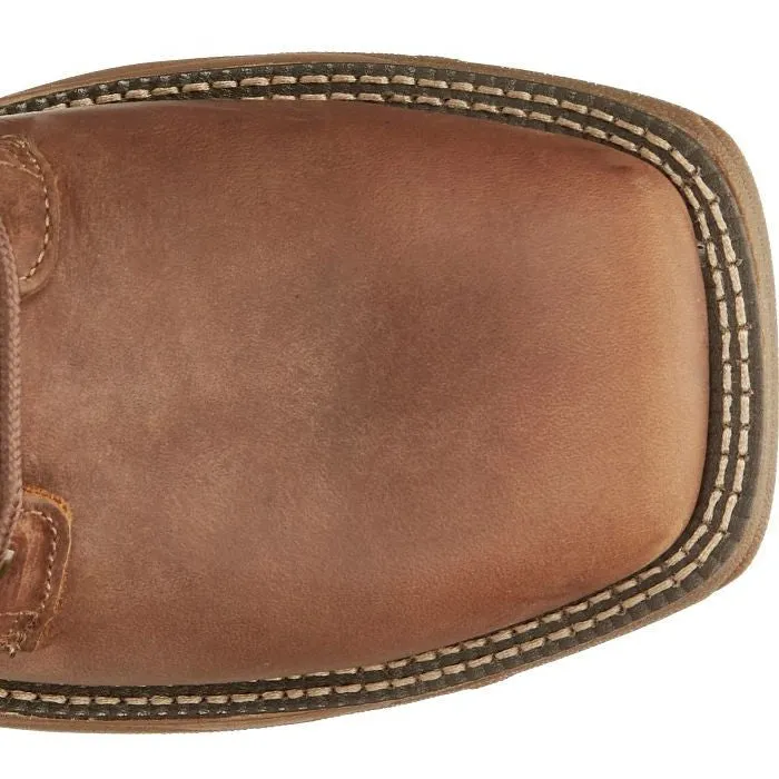 Justin Men's Rush 8" WP Lace Up Western Work Boot -Brown- SE467
