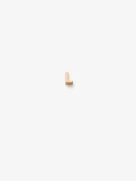 L Earring in 18k Gold