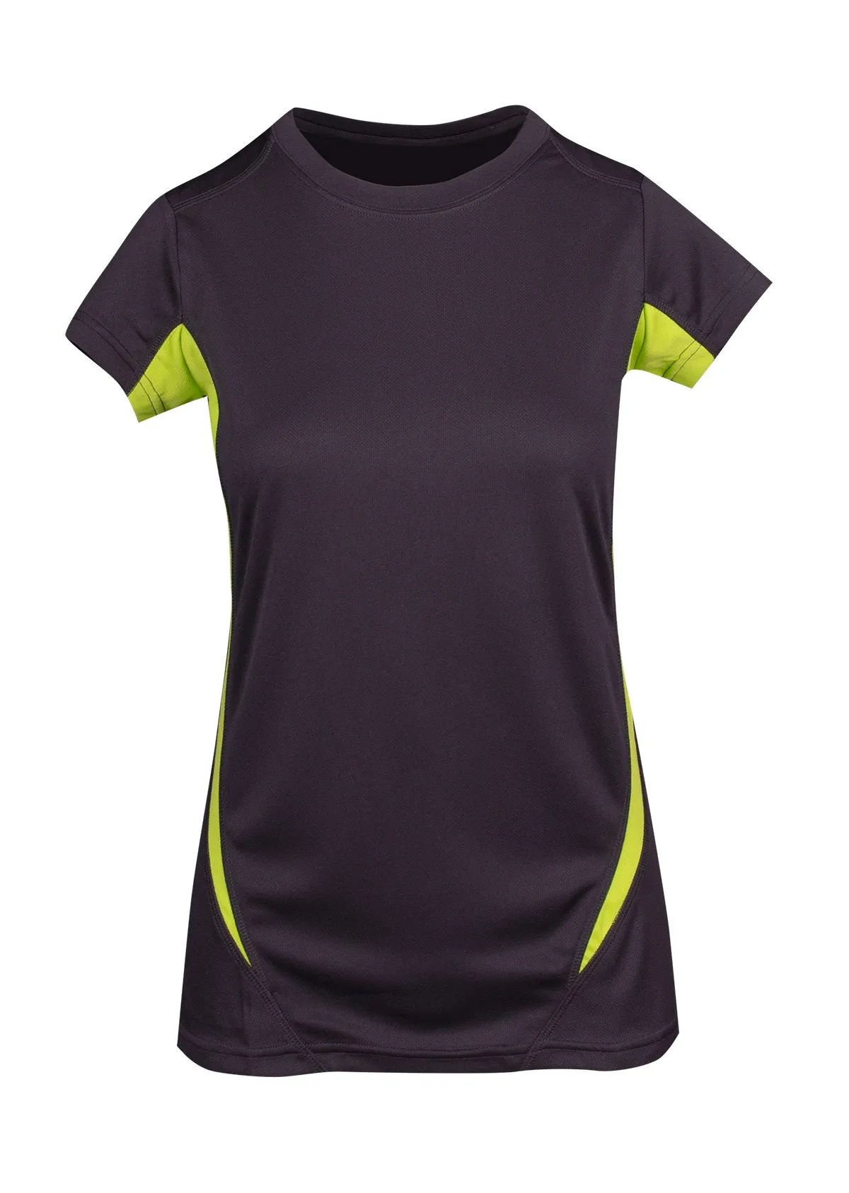 Ladies Accelerator Training T-Shirt - Charcoal/Lime