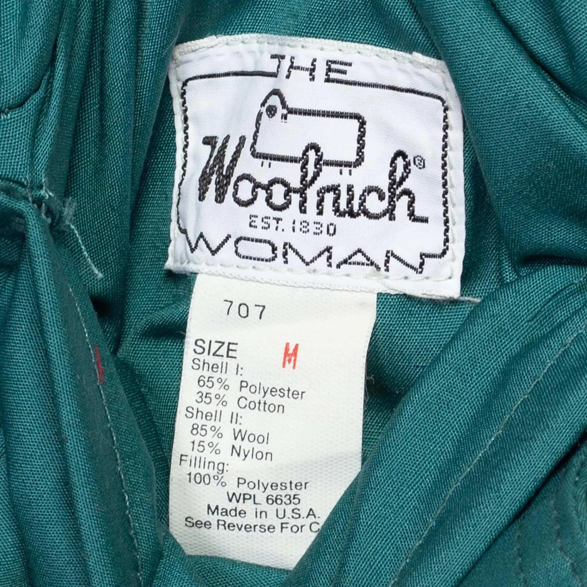 Medium 80s Woolrich Teal & Plaid Reversible Vest