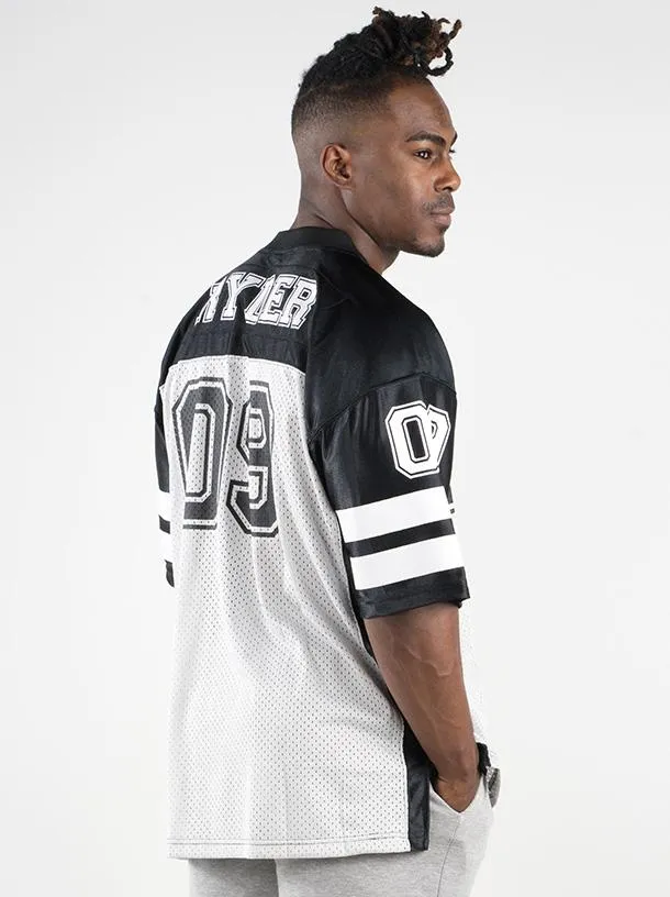 Mens Varsity Jersey - Black/Grey