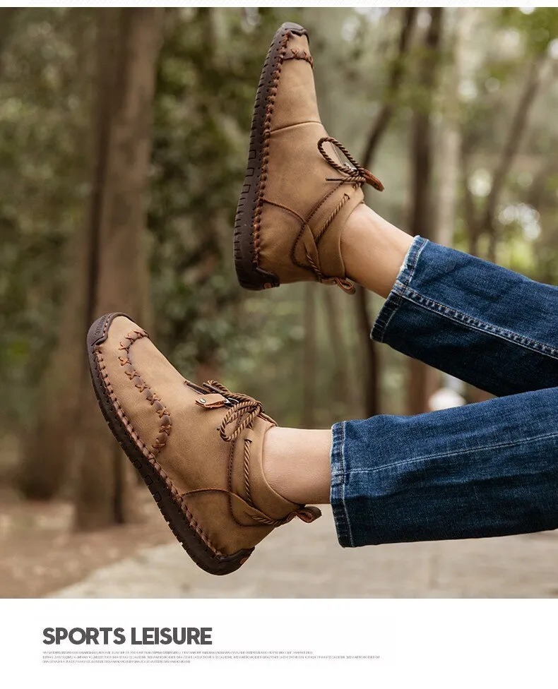 Men's Warm Plush Outdoor Boots