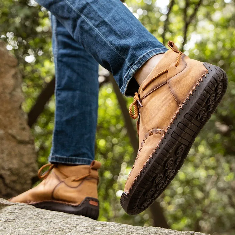 Men's Warm Plush Outdoor Boots