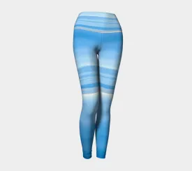 Ocean Blue Yoga Leggings