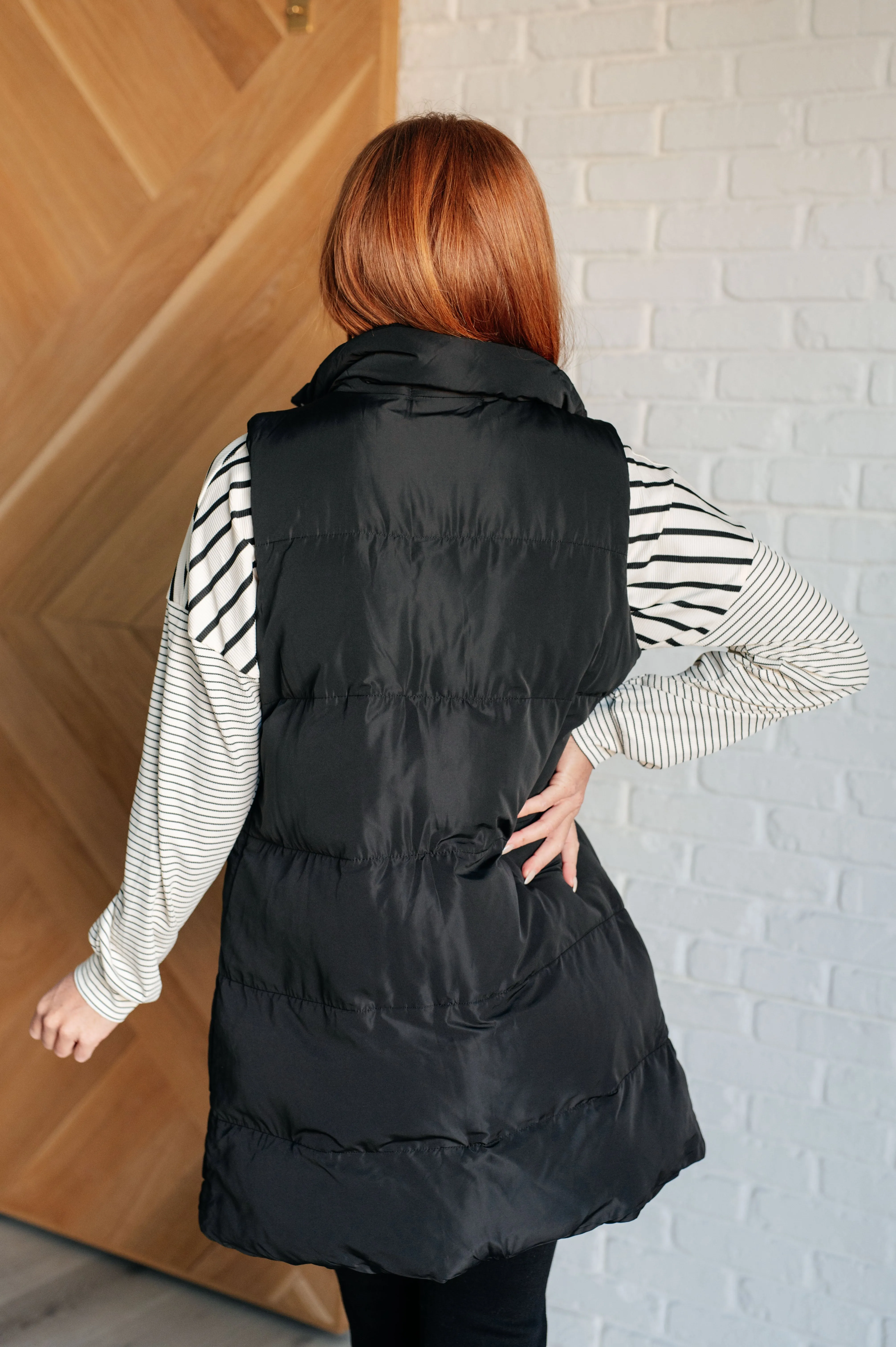 One Eleven North Cold and Calculated Longline Puffer Vest