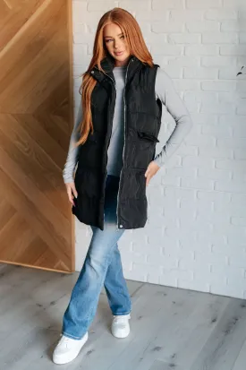 One Eleven North Cold and Calculated Longline Puffer Vest