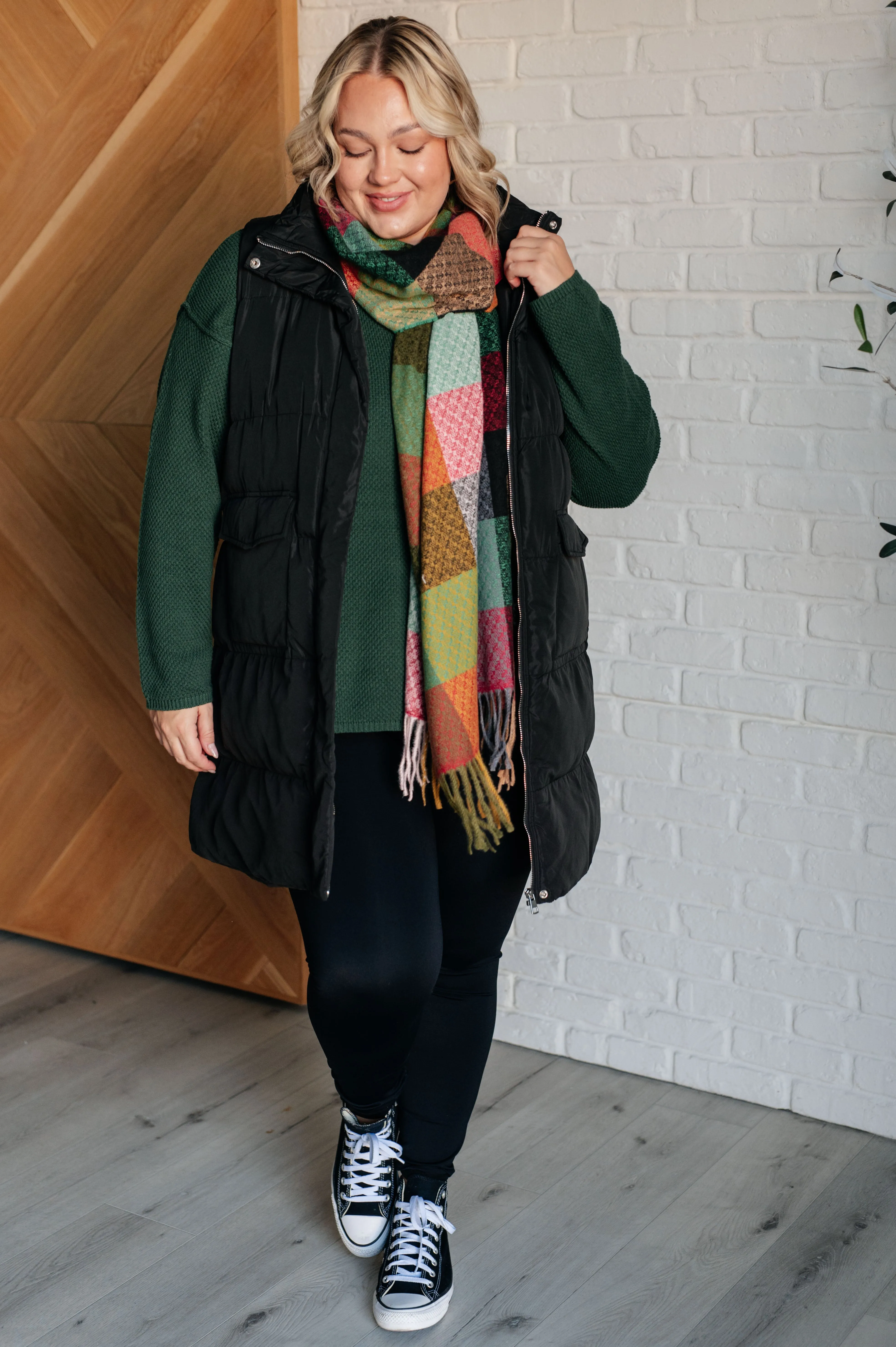 One Eleven North Cold and Calculated Longline Puffer Vest