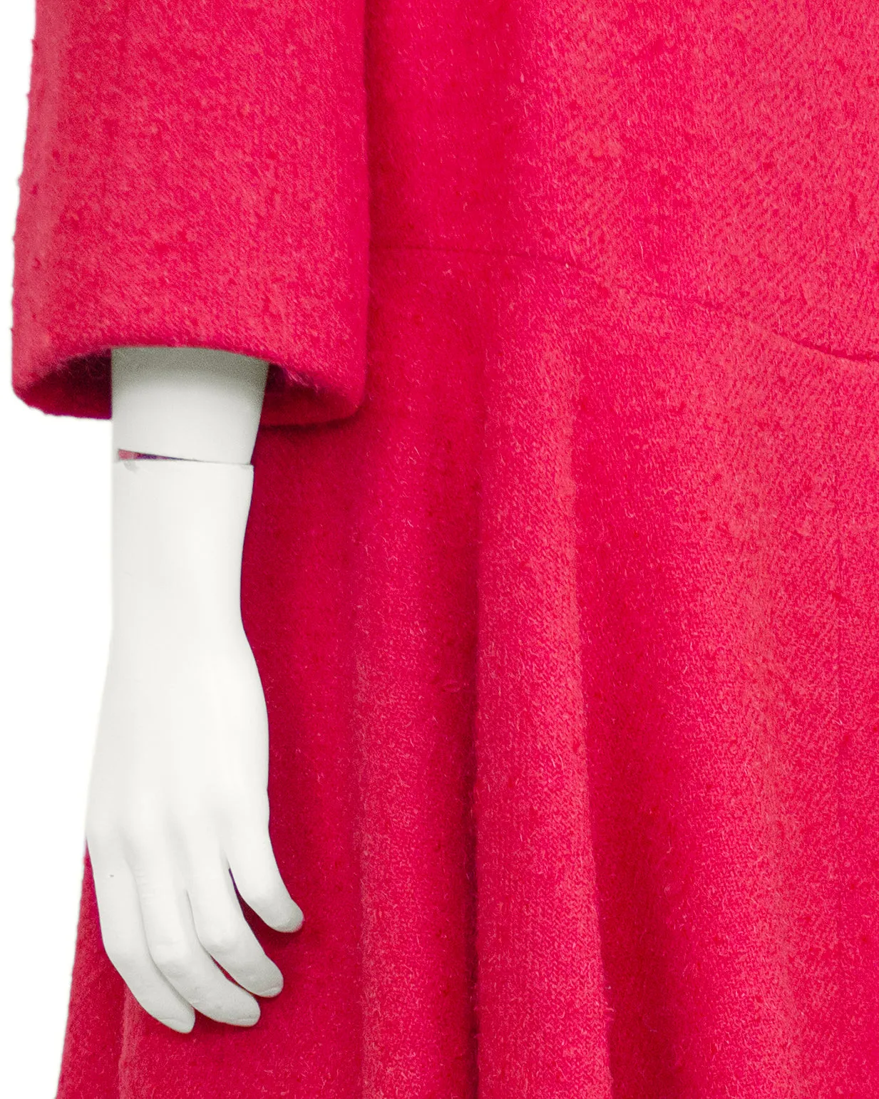Pink Wool Swing Coat