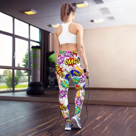 Pop Art Yoga Leggings, lioness-love