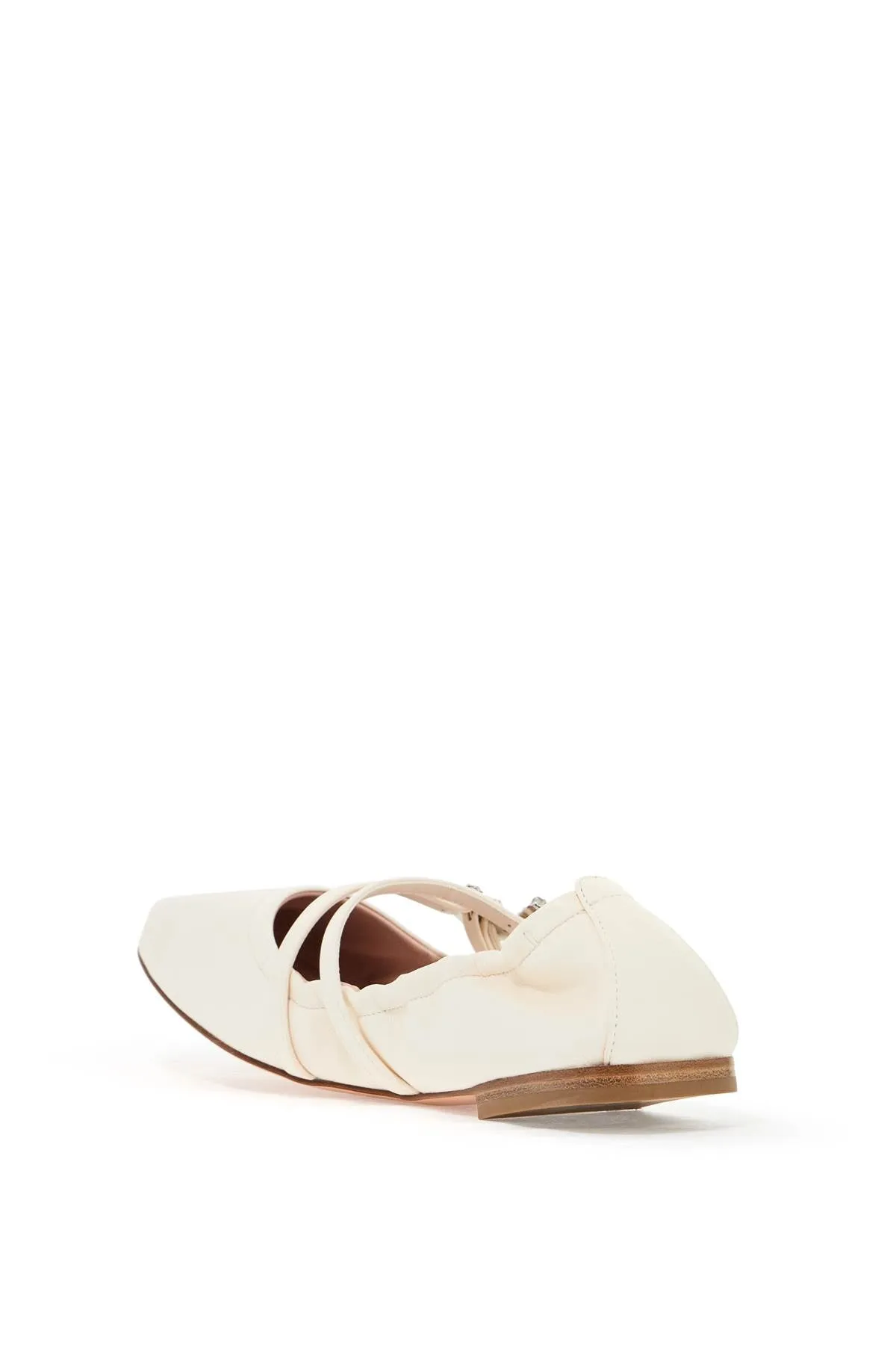 "nappa ballet flats with strass buck