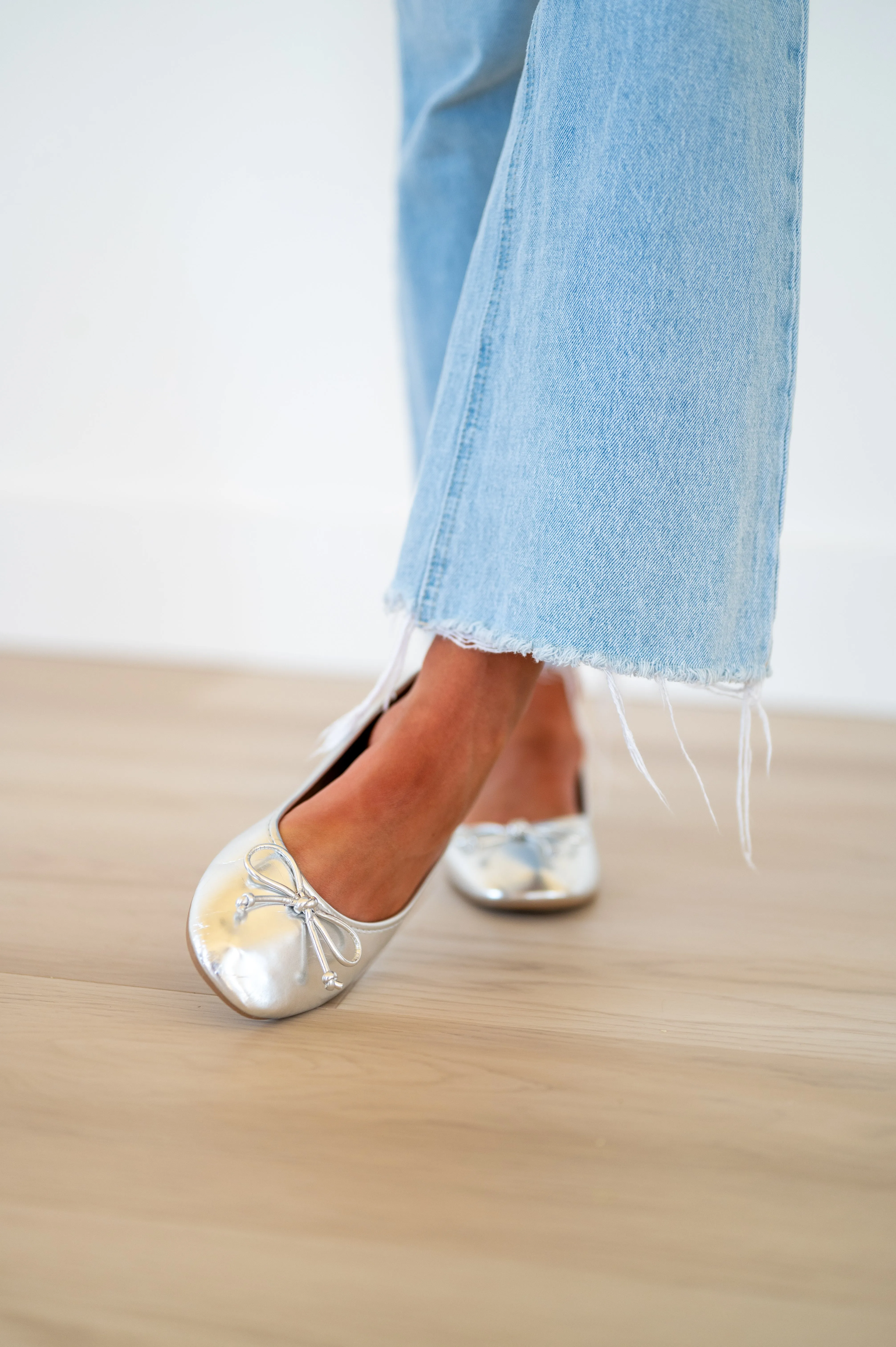 Rylee Ballet Flats-Silver