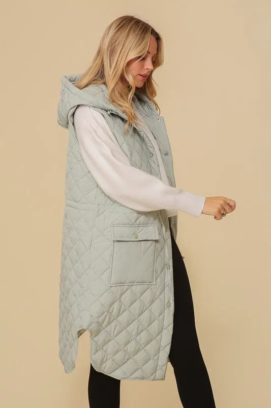Sage Quilted Vest