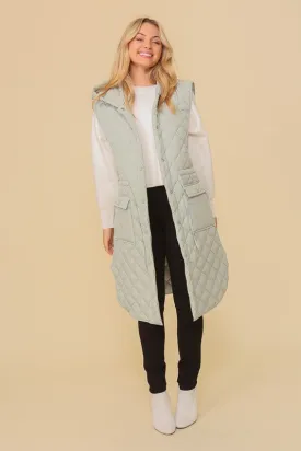 Sage Quilted Vest