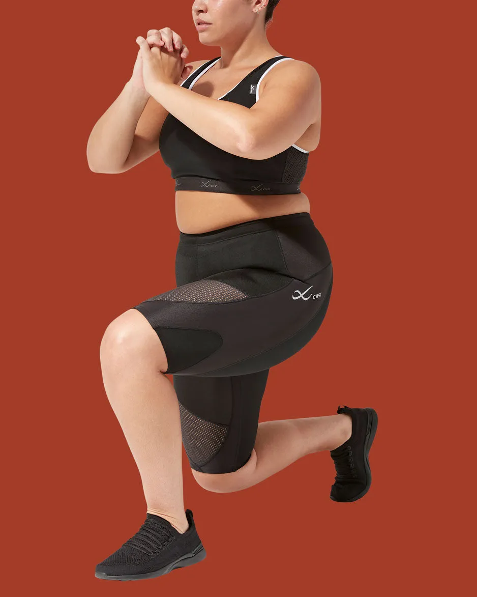 Stabilyx Ventilator Joint Support Compression Short: Women's Black
