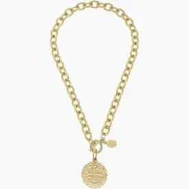 Susan Shaw Peruvian Coin Toggle Necklace
