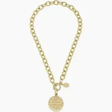 Susan Shaw Peruvian Coin Toggle Necklace